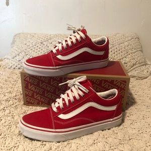 red old skool vans
